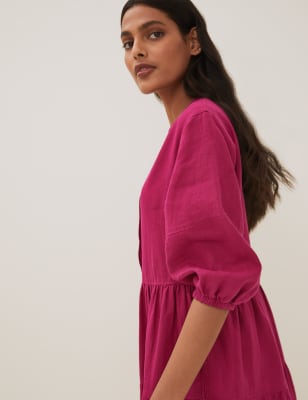 Marks and spencer ladies best sale linen dresses