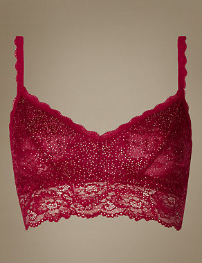 Isabella Lace Glitter Bralet Image 2 of 3