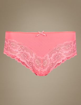 Isabella Lace Low Rise Brazilian Knickers Image 2 of 3