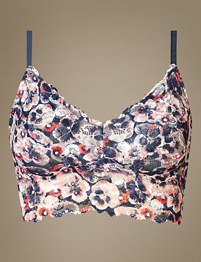 Isabella Lace Printed Non-Padded Bralet Image 2 of 4