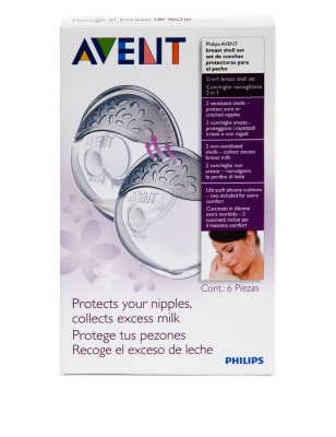 Avent breast hot sale shell set