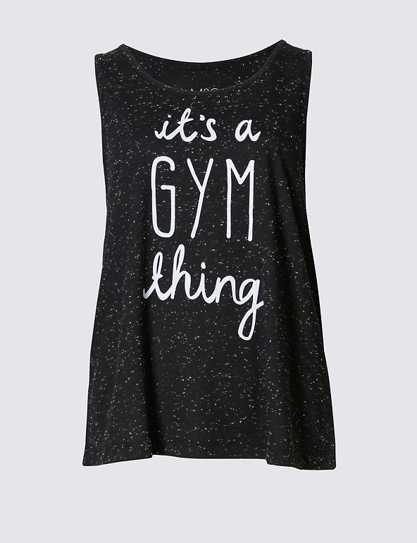 It’s A Gym Thing Slogan Vest Image 1 of 2