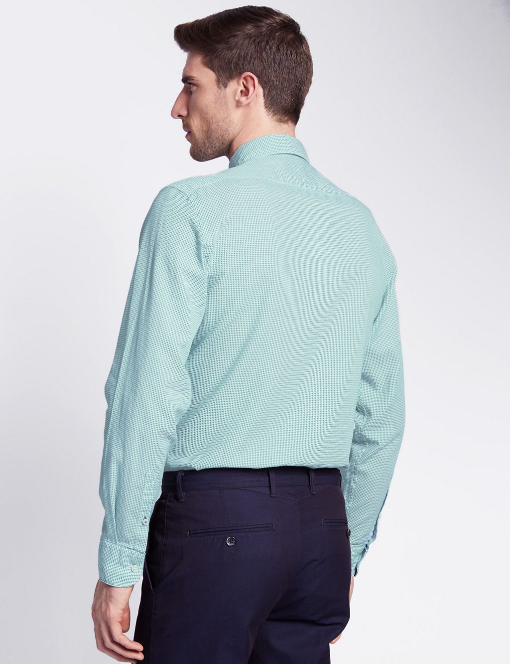 Italian Fabric Pure Cotton Tailored Fit Shirt 2 of 5