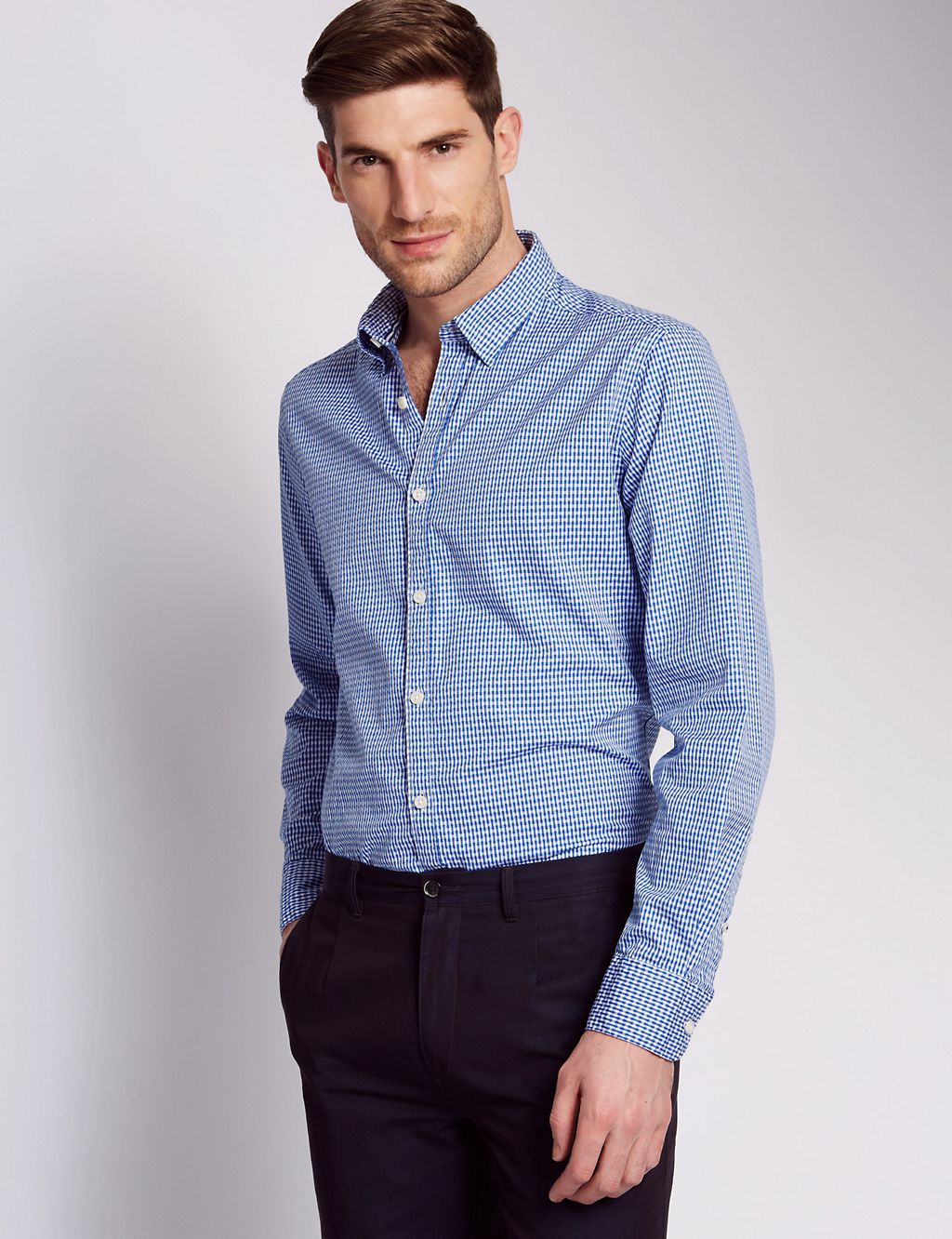 Italian Fabric Pure Cotton Tailored Fit Shirt 3 of 5