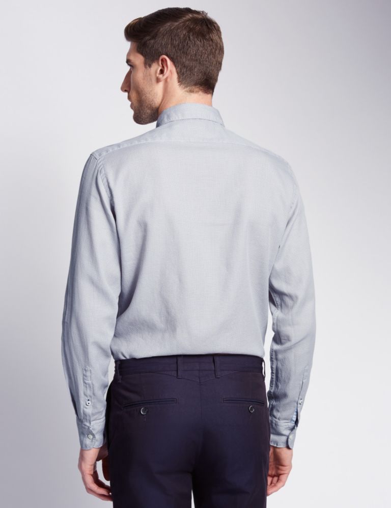 Italian Fabric Pure Cotton Tailored Fit Shirt 3 of 5
