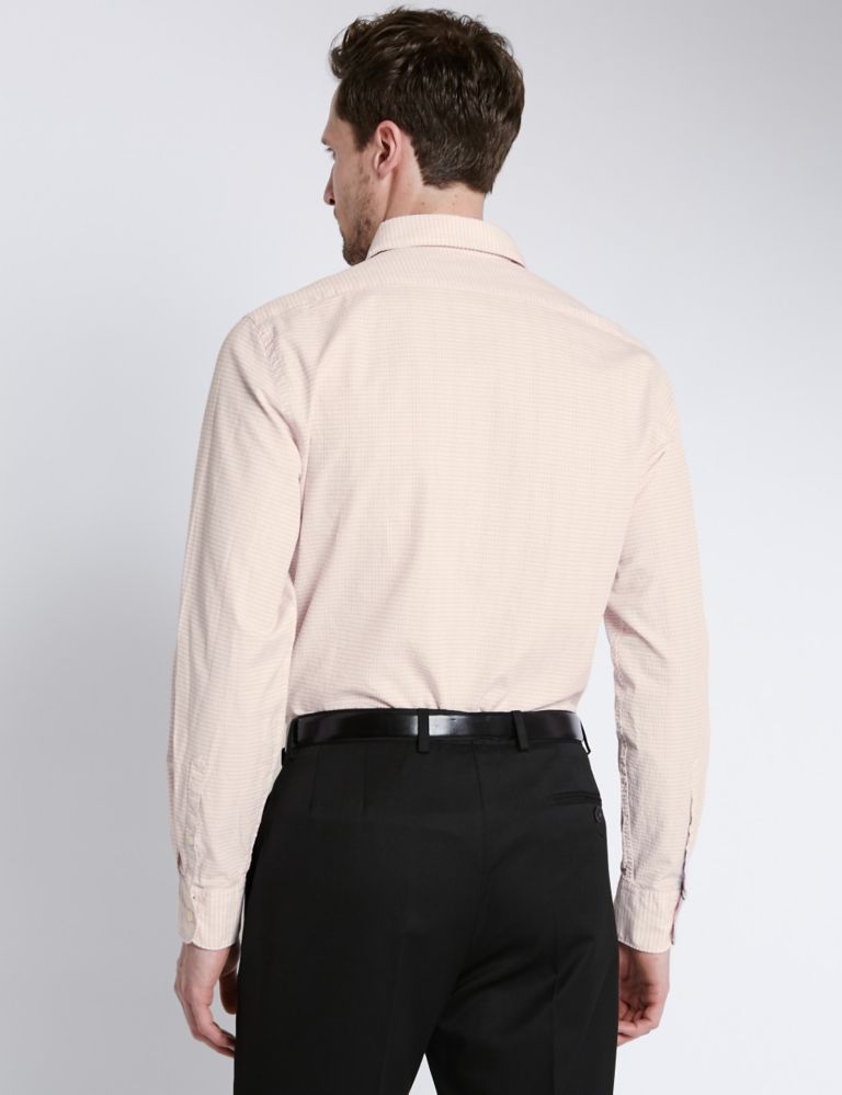 Italian Fabric Pure Cotton Tailored Fit Shirt 3 of 4
