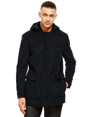 Marks and spencer smart duffle outlet coat