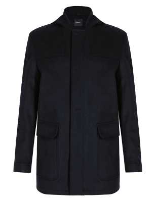 Italian Fabric Wool Rich Duffle Coat with Cashmere | Autograph | M&S