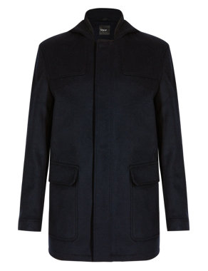 Italian Fabric Wool Rich Duffle Coat with Cashmere | Autograph | M&S