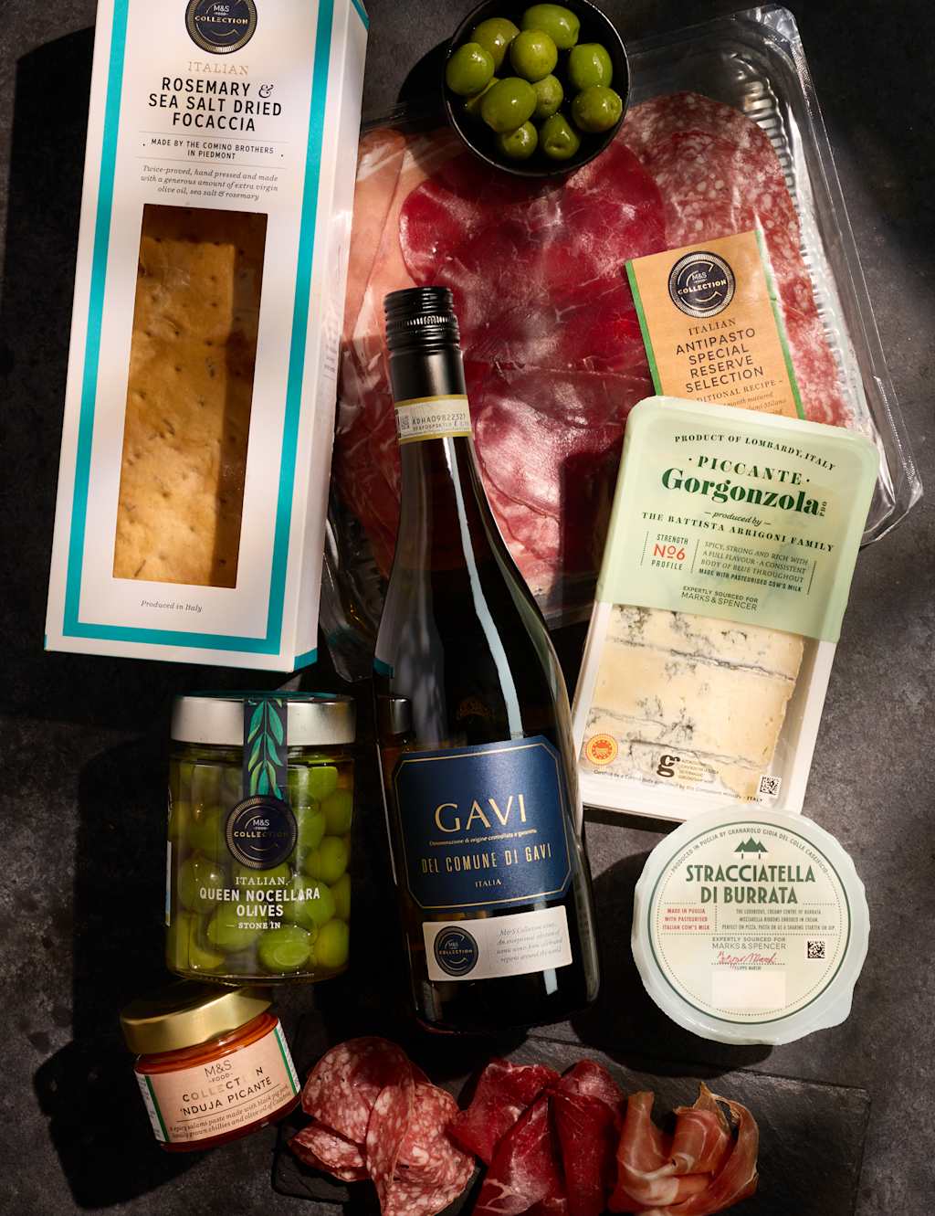Italian Food & Wine Pairing Gift M&S