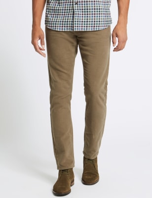 mens slim fit moleskin trousers