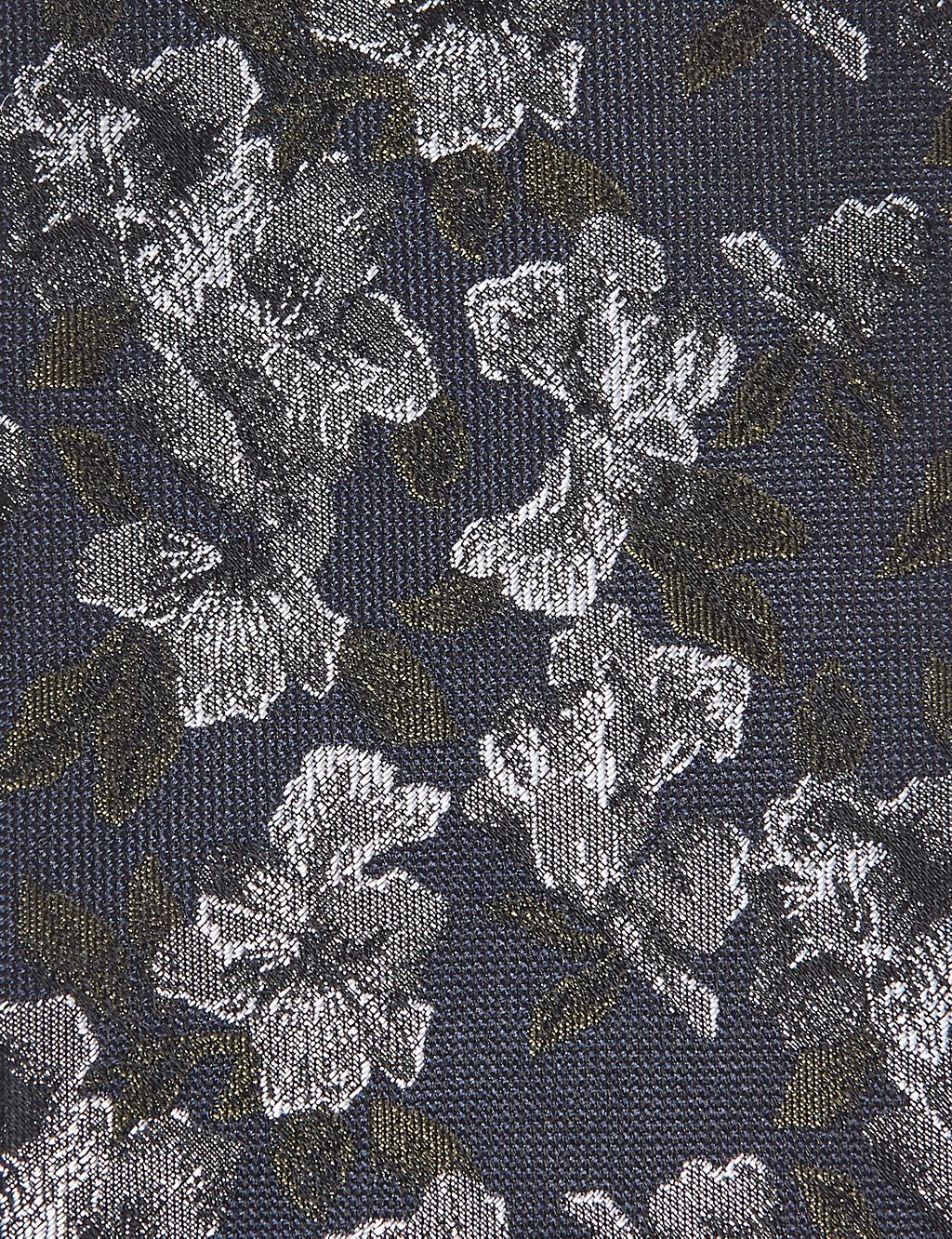 Italian Pure Silk Floral Woven Tie 2 of 3