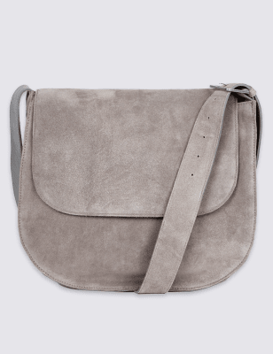 Suede cheap saddle bag