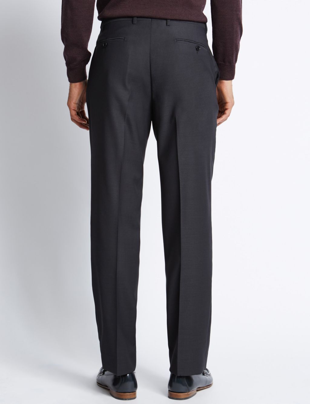 Italian wool Tailored Fit Trousers 2 of 3