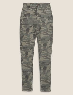 camo skinny trousers