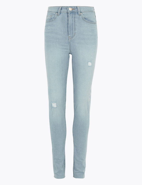Lovely M&S super skinny jeans plum grey sizes 12-20 bottle green