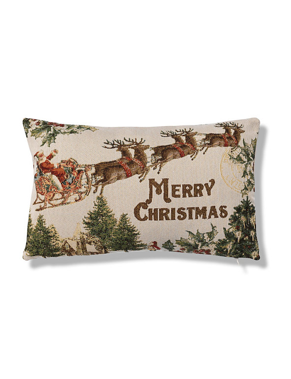 Jacquard Christmas Cushion Image 1 of 1