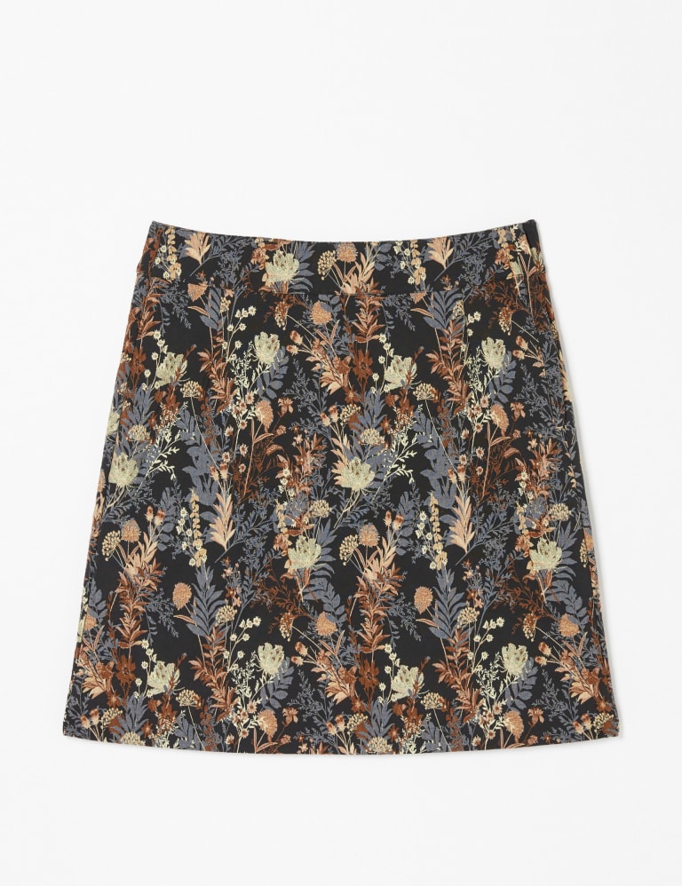 Multi mixed print a line mini skirt hotsell
