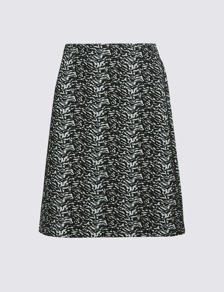 Jacquard Print A-Line Mini Skirt 2 of 5