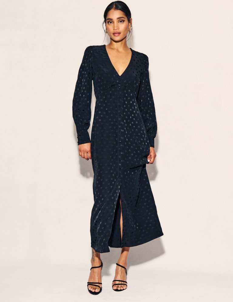 Marks and spencer jacquard hot sale dress
