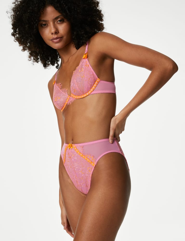 High waisted sale high leg knickers