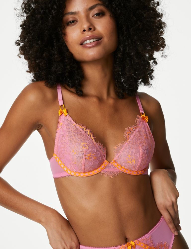 Jacquelina Wired Plunge Bra (A-E) 3 of 7