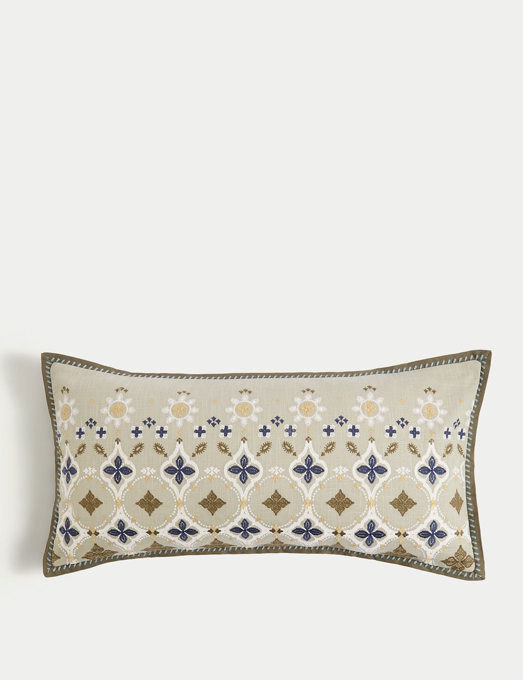 Jaipur Bandhani Cotton Rich Bolster Cushion 3 of 5