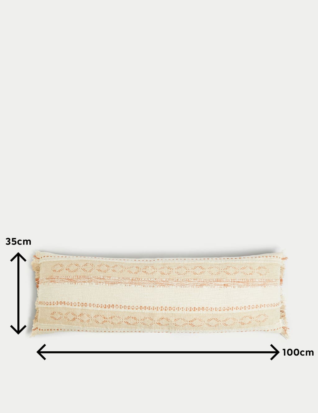 Jaipur Bassi Woven Extra Large Bolster Cushion M&S X Fired Earth M&S