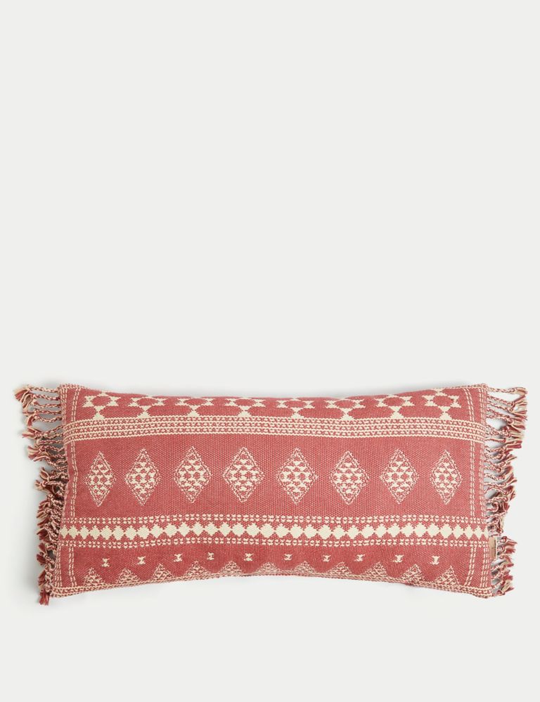 Jaipur Bassi Woven Outdoor Bolster Cushion 1 of 4