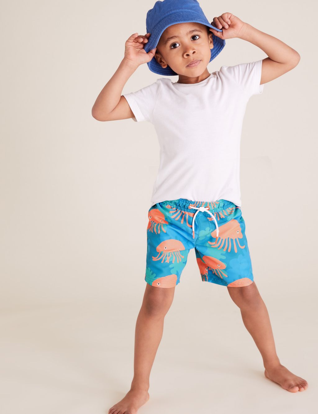 Jelly Fish All Over Print Swim Shorts (2-7 Yrs) 3 of 4
