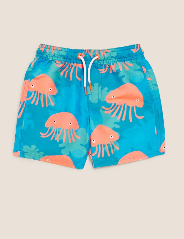 Jelly Fish All Over Print Swim Shorts (2-7 Yrs) 2 of 4