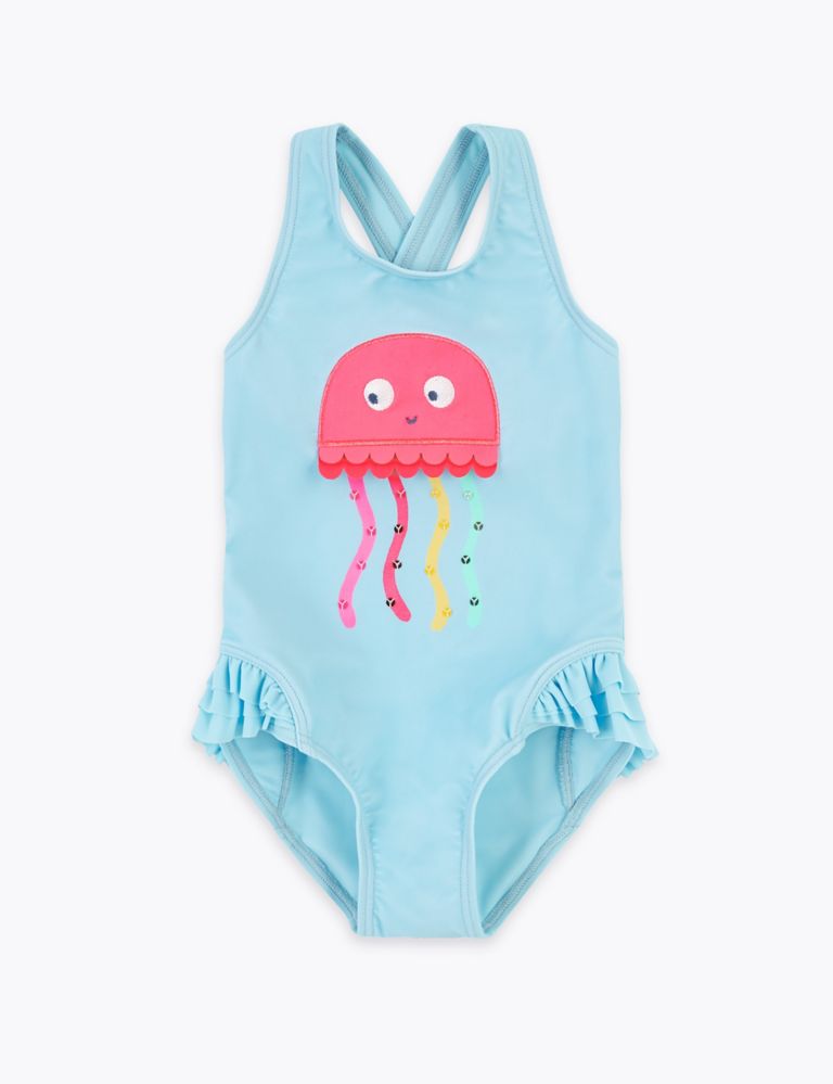 Jellyfish Print Swimsuit (2-7 Yrs) 1 of 3