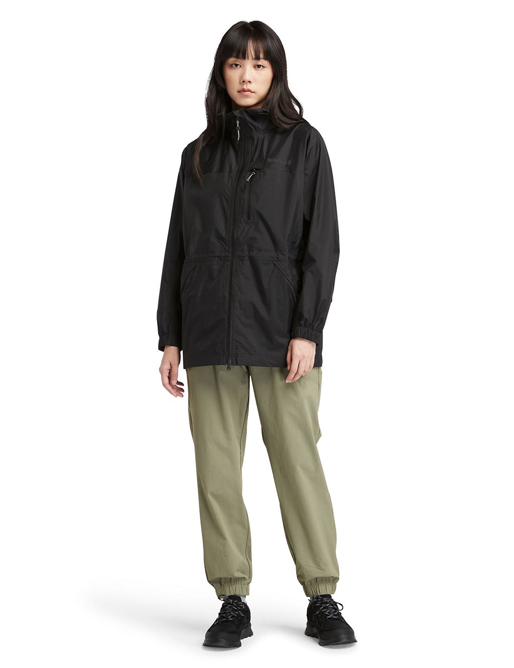 Jenness Waterproof Hooded Packaway Rain Jacket 1 of 5