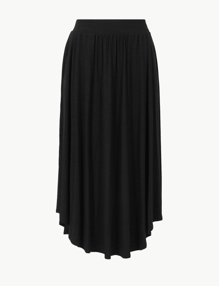 Jersey A-Line Midi Skirt 2 of 4