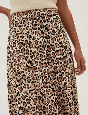 Animal print 2024 jersey skirt