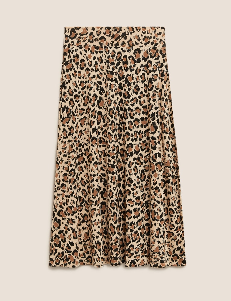 Leopard print top skirt m&s