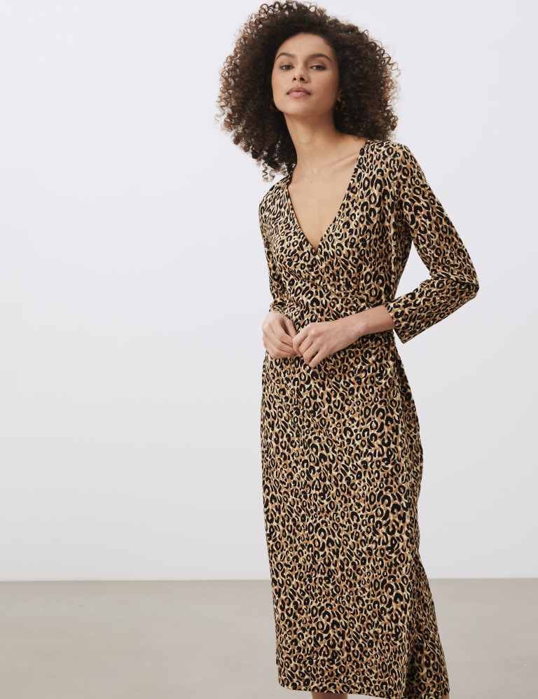 Jaeger animal print dress cheap