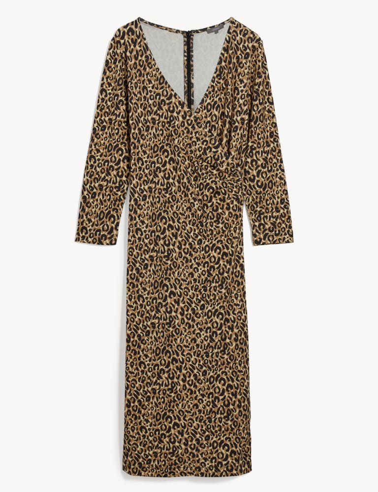 Jaeger animal print dress top