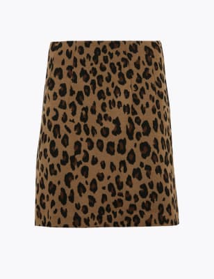 animal print skirt marks and spencer