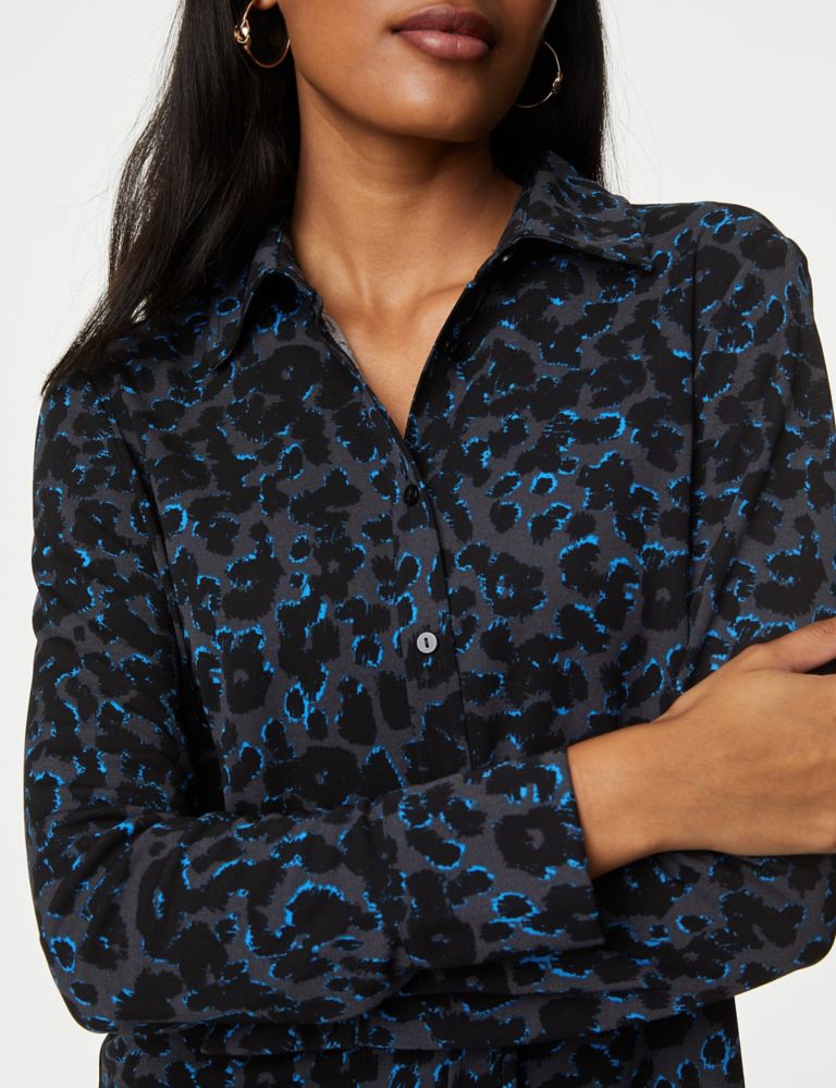 Jersey Animal Print Shirt | M&S Collection | M&S