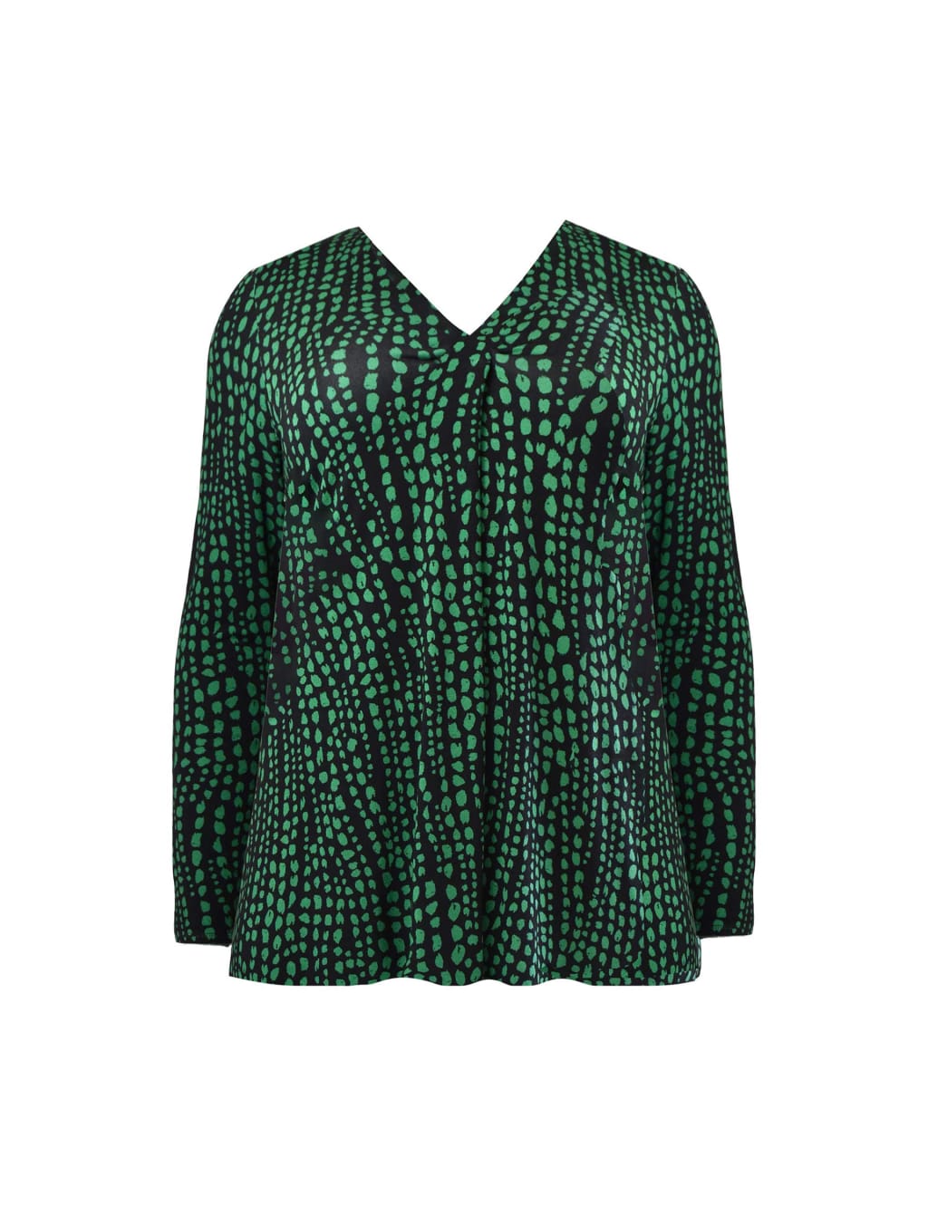 Jersey Animal Print VNeck Relaxed Top Live Unlimited London M&S