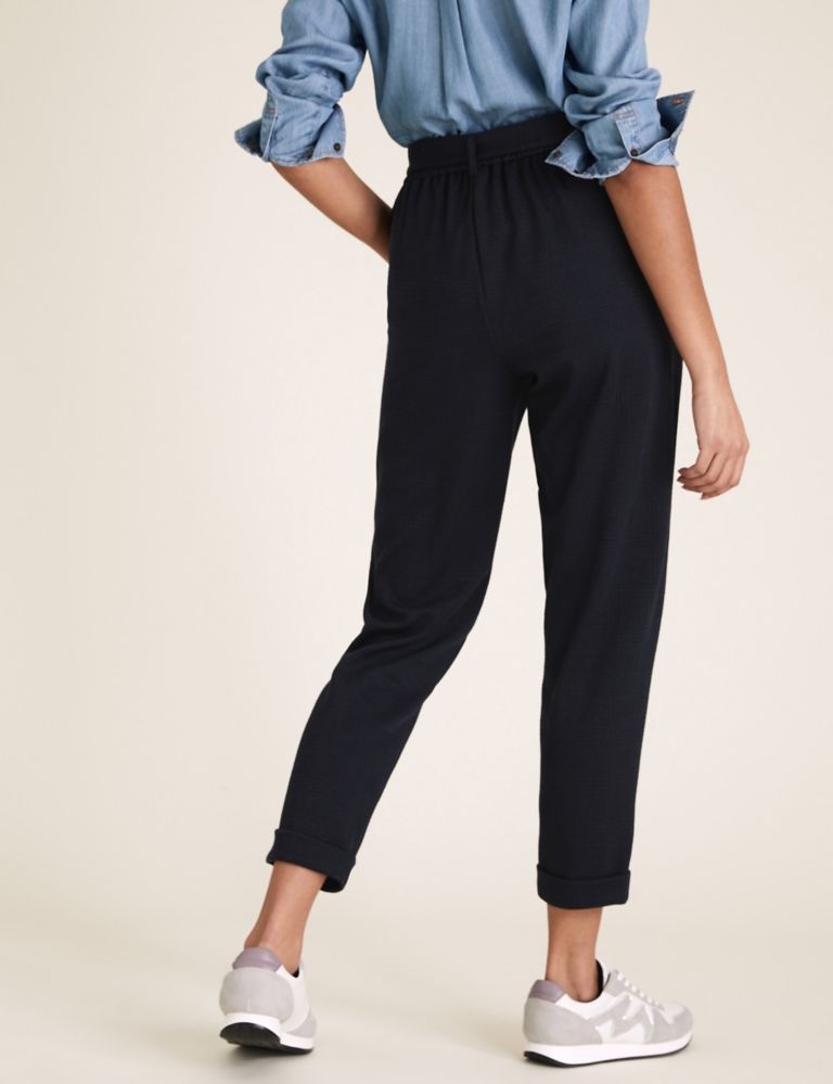 Jersey Belted Tapered Trousers 6 of 6