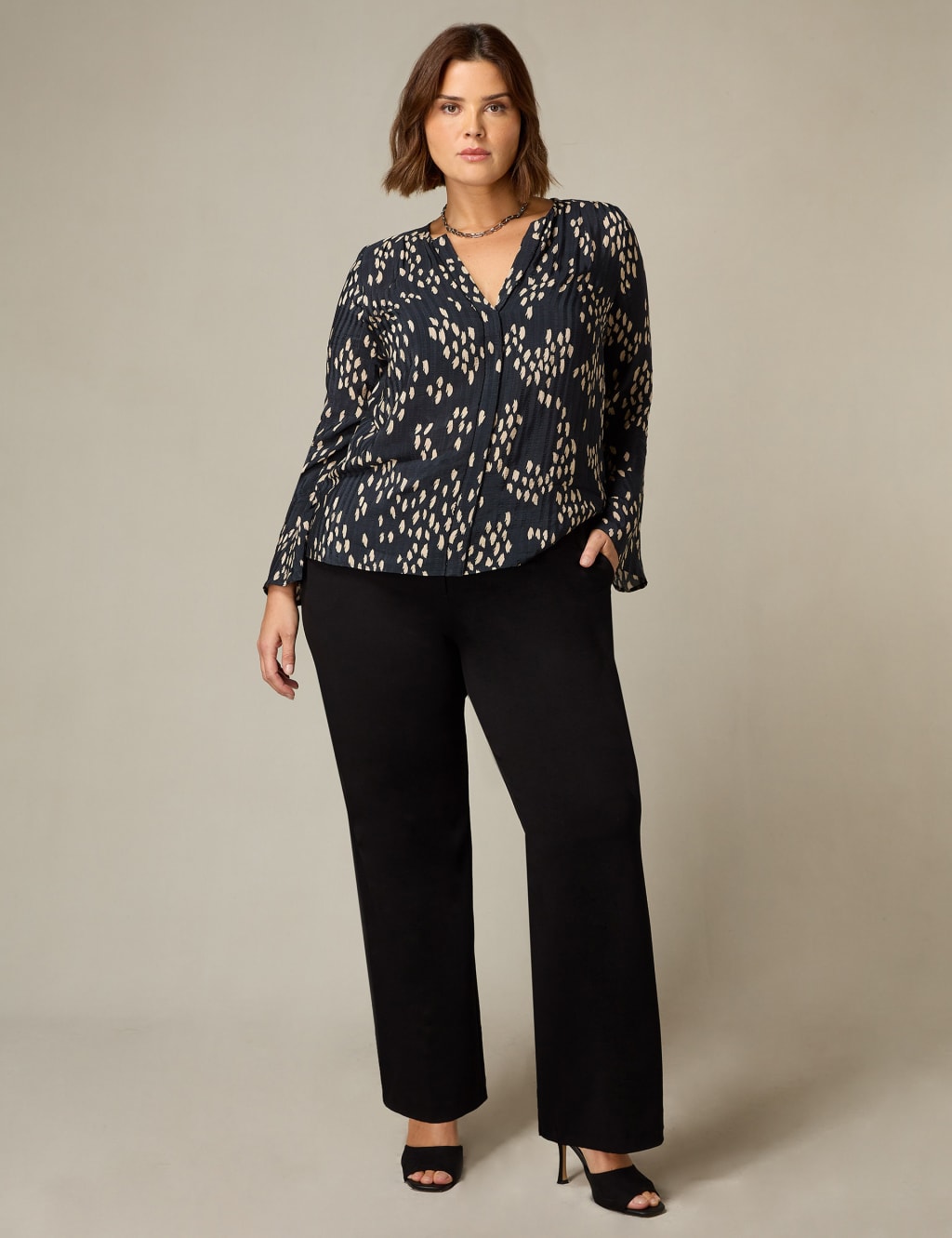 Jersey Bootcut Trousers Live Unlimited London M S