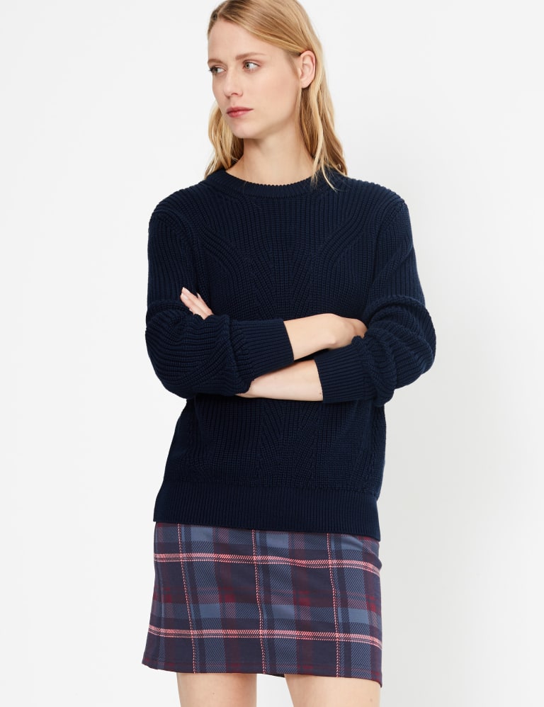 Jersey shop check skirt