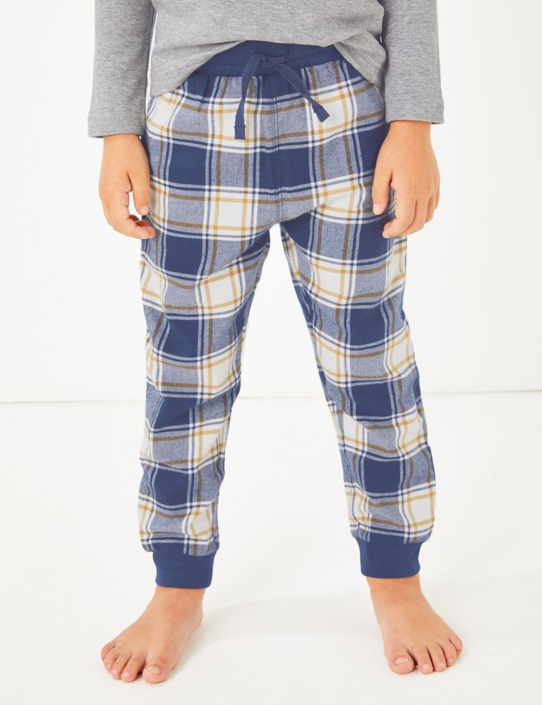 Jersey Checked Pyjama Set (1-7 Years) 4 of 5