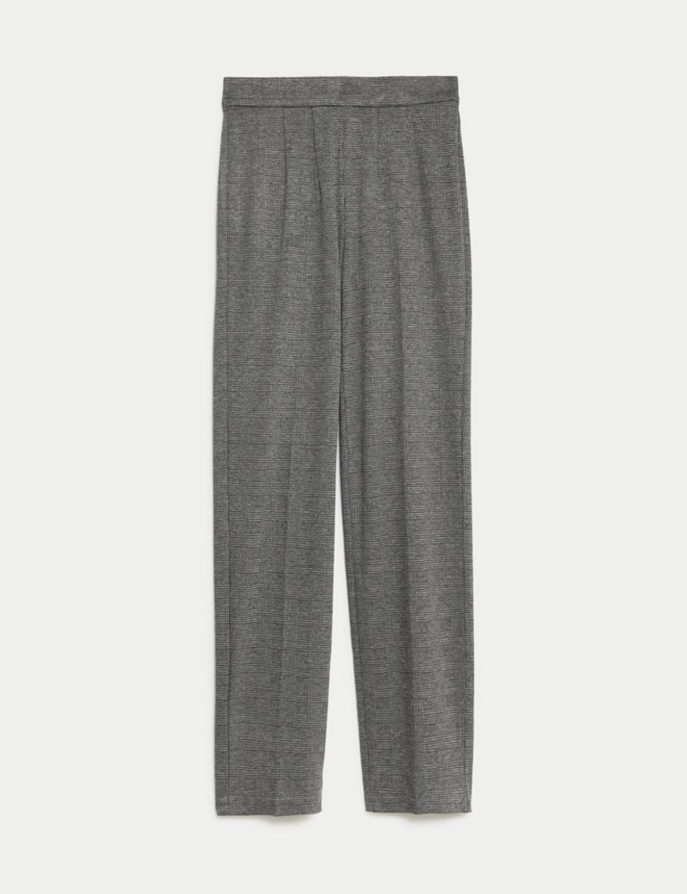 Cotton Rich Relaxed Straight Trousers, M&S Collection