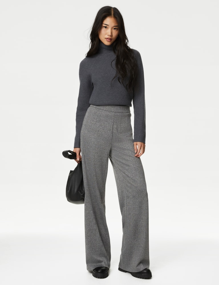 Wide sale flared trousers