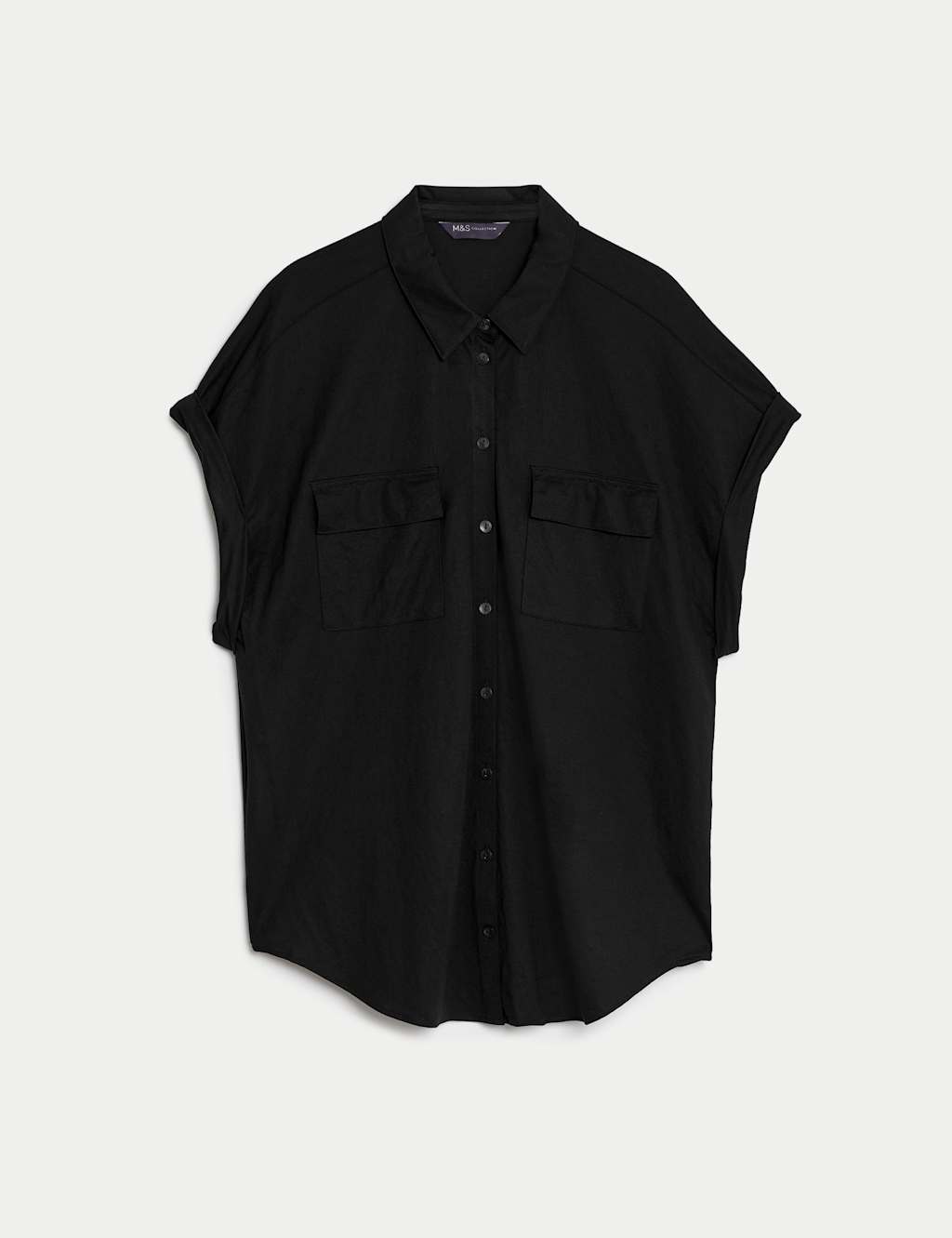 Jersey Collared Shirt M&S Collection M&S