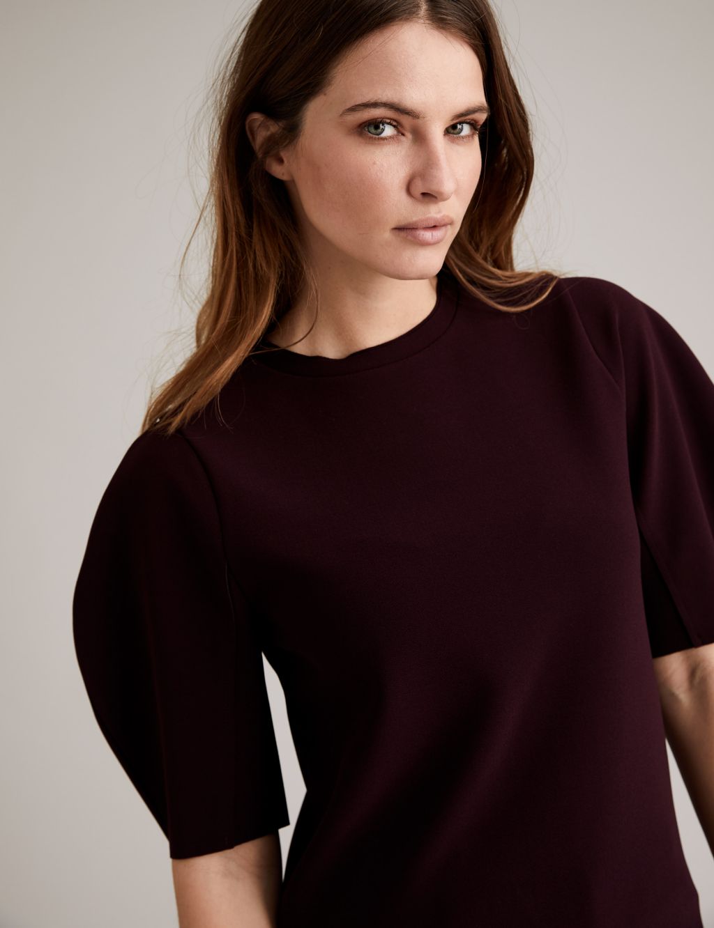 Jersey Crepe Puff Sleeve Top 4 of 5