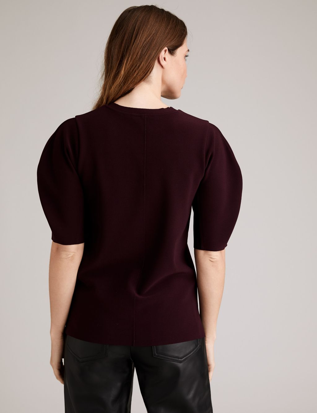 Jersey Crepe Puff Sleeve Top 5 of 5